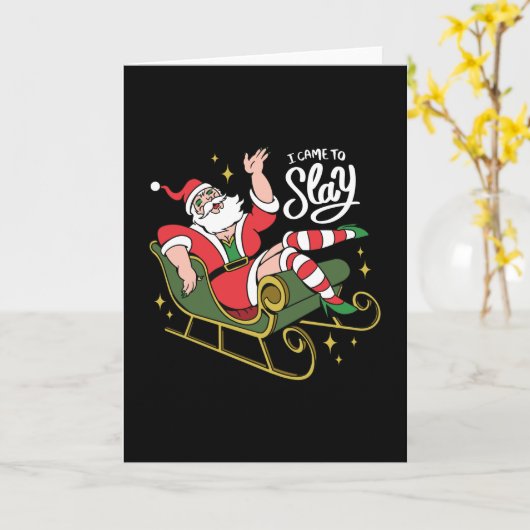 Drag Queen Sinterklaas Kaart (Gele Bloem)