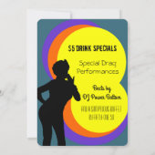 Drag Queen Surprise Party Uitnodigingen (Achterkant)