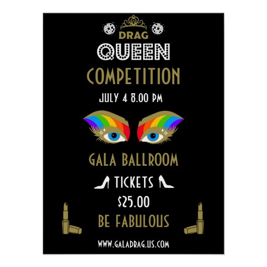 Drag Queen-wedstrijd Perfect Poster (Voorkant)
