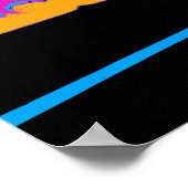 Drag-racing burn-out - Drag-racing auto's Poster (Hoek)