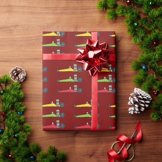 Drag Racing Cadeaupapier (Feestdagen Geschenken)