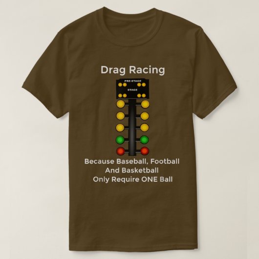 Drag Racing Christmas Tree Line It Up Horsepower T-shirt (Design voorkant)