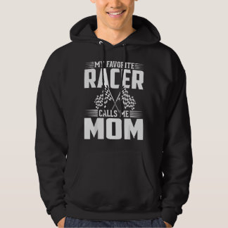 Drag Racing Moeder Dirtbike Moeder Mijn Favoriete  Hoodie