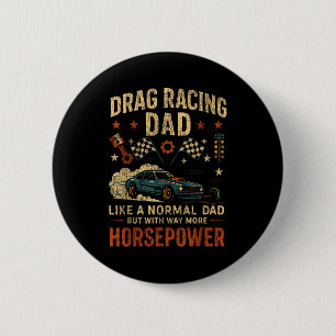 Drag Racing Race Auto Vader Vintage Retro Drag Rac Ronde Button 5,7 Cm