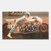 DRAG RACING. RECHTHOEKIGE STICKER (Voorkant)