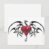 Dragão Tribal Briefkaart (Voorkant / Achterkant)