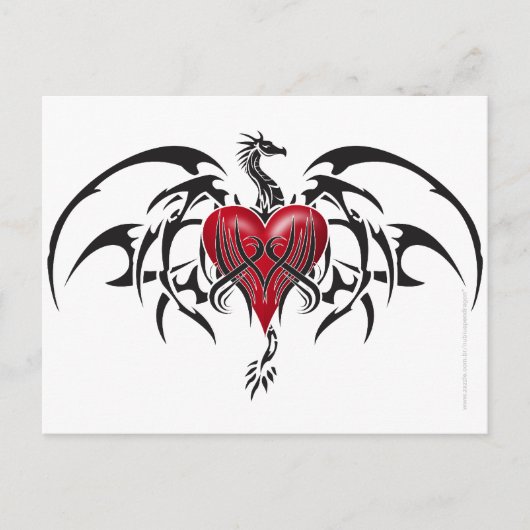 Dragão Tribal Briefkaart (Voorkant)
