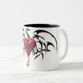 Dragão Tribal Tweekleurige Koffiemok (Voorkant rechts)