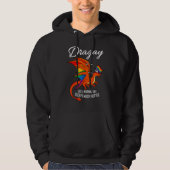 Dragay Normal Gay Except Hotter Rainbow Dragon LGB Hoodie (Voorkant)