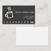 Drage Koffiebeker Loyalty Punch Card (Voorkant / Achterkant)