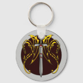 DRAGEN EN SCHAKELEN SLEUTELHANGER (Voorkant)