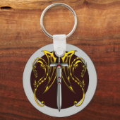 DRAGEN EN SCHAKELEN SLEUTELHANGER (Voorkant)