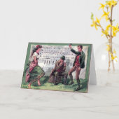 dragen van de groene St Patrick's Day Kaart (Gele Bloem)