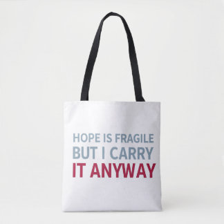 Dragen van hoop tote bag