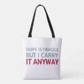 Dragen van hoop tote bag (Achterkant)