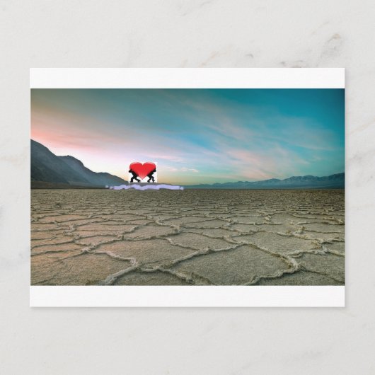 Dragen van liefde briefkaart (Voorkant)