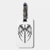 Dragen vleugels bagagelabel (Achterkant verticaal)