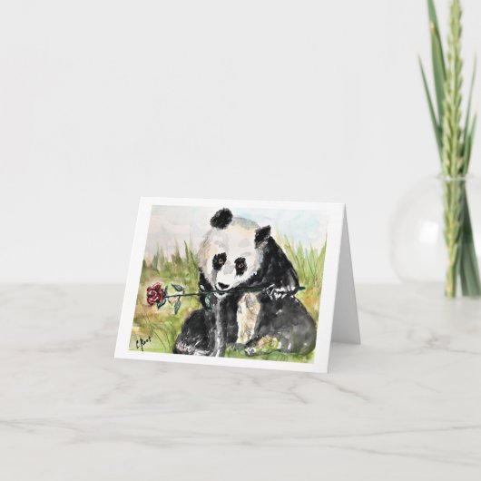 Dragende Rozen Bedankkaart (Voorkant)