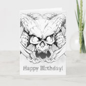 Dragenoth Demon Skull Lord Birthday Kaart (Voorkant)