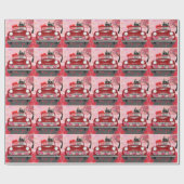 Drager auto met airn Terrier Drift met hart Valent Cadeaupapier (Vlak)