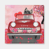 Drager auto met airn Terrier Drift met hart Valent Magneet (Voorkant)