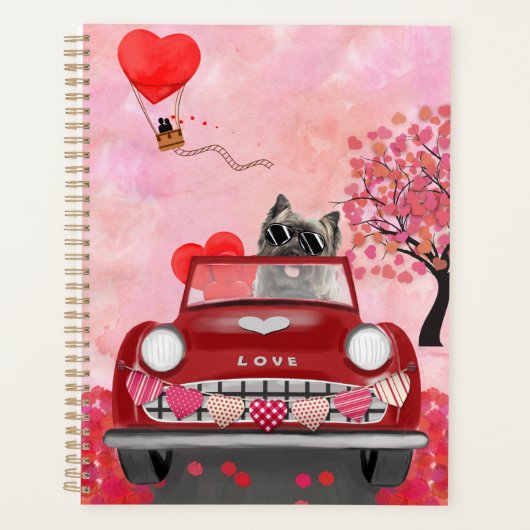 Drager auto met airn Terrier Drift met hart Valent Planner (Voorkant)