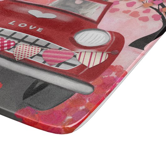 Drager auto met airn Terrier Drift met hart Valent Snijplank (Hoek)