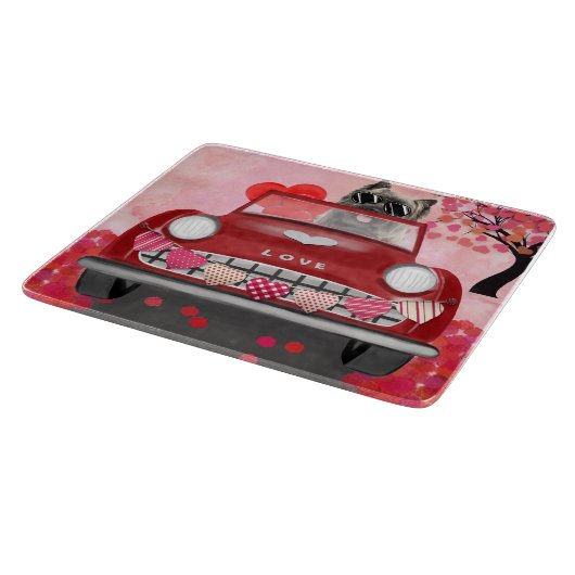 Drager auto met airn Terrier Drift met hart Valent Snijplank (Hoek)