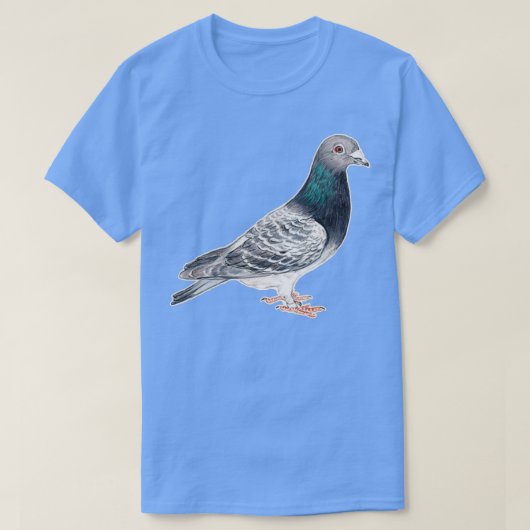 Drager Dirduif Bird Tekening T-shirt (Design voorkant)