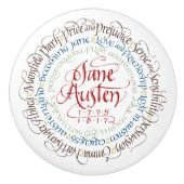 Drager/kabinetknop - Jane Austen Period Dramas Keramische Knop (Voorkant)