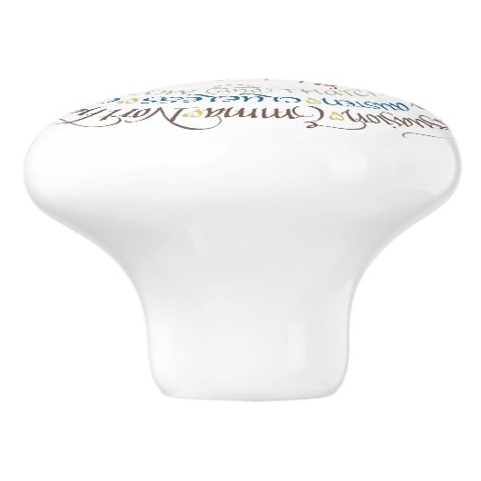 Drager/kabinetknop - Jane Austen Period Dramas Keramische Knop (Zijkant)