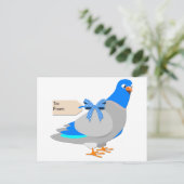 Drager Pigeon / Geef hen het briefkaart van de Vog (Staand voorkant)