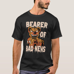Drager van Bad News Horror Teddy Bear T-shirt