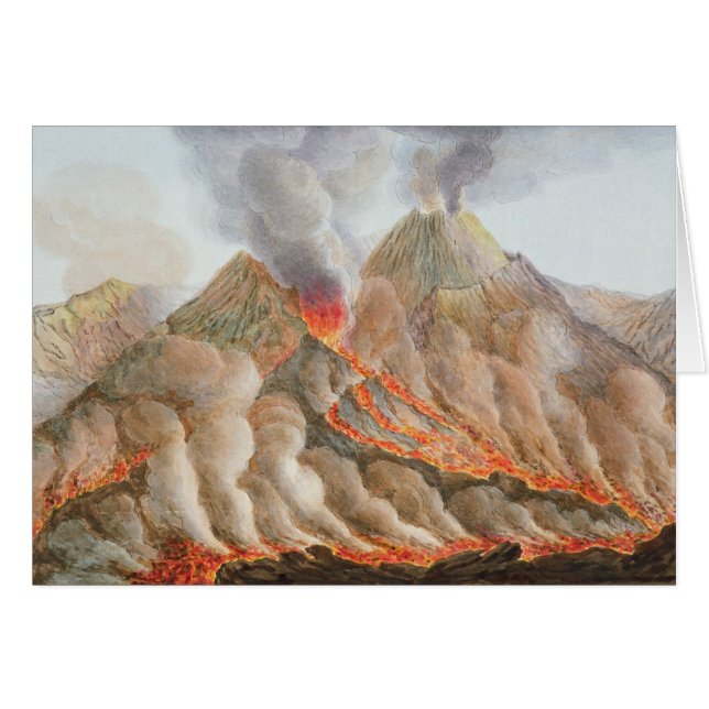 Drager van de berg Vesuvius van een originele teke (Voorkant Horizontaal)