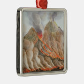 Drager van de berg Vesuvius van een originele teke Metalen Ornament (Rechts)