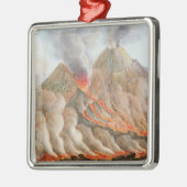 Drager van de berg Vesuvius van een originele teke Metalen Ornament (Links)