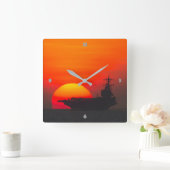 DRAGER VAN NUCLEAIR VLIEGTUIG IN DE VS VIERKANTE KLOK (Huis)