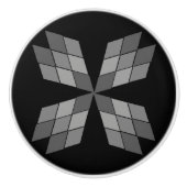 Dragerpullen - Diamond Petals Keramische Knop (Voorkant)