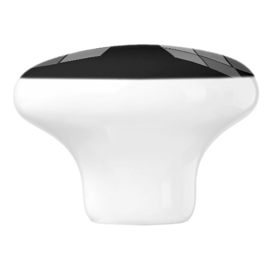 Dragerpullen - Diamond Petals Keramische Knop (Zijkant)