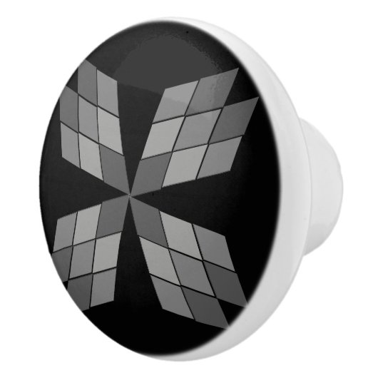 Dragerpullen - Diamond Petals Keramische Knop (Rechts)