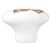 Dragerpullen - Leafy Circle en Initiaal Keramische Knop (Zijkant)