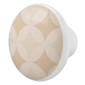 Dragerpullen - Tan-cirkels en diamanten Keramische Knop (Rechts)