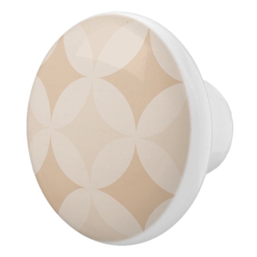 Dragerpullen - Tan-cirkels en diamanten Keramische Knop (Rechts)