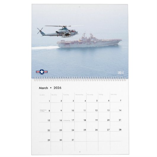 DRAGERS! - US Naval Vliegtuig Carriers Kalender (Mar 2026)