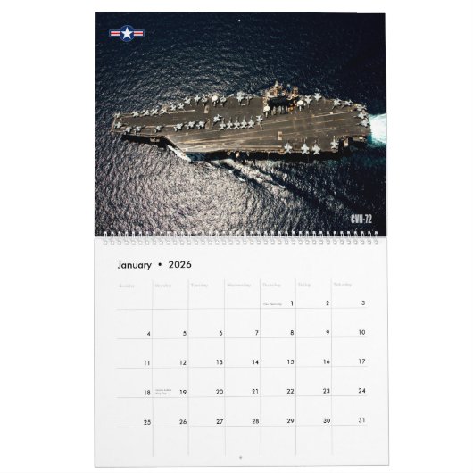 DRAGERS! - US Naval Vliegtuig Carriers Kalender (Jan 2026)