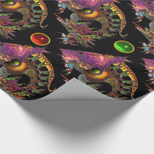 DRAGO- EN KLEURSTONNEN CADEAUPAPIER (Hoek)