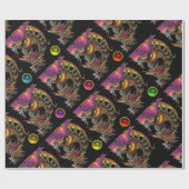 DRAGO- EN KLEURSTONNEN CADEAUPAPIER (Vlak)