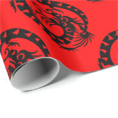 DRAGO- EN KLEURSTONNEN CADEAUPAPIER (Rol Hoek)