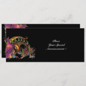 DRAGO / FANTASIE DRAAK IN GOUD ROZE PURPER ZWART AANKONDIGING (Voorkant / Achterkant)