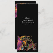 DRAGO / FANTASIE DRAGON IN GOUD ROZE PURPER ZWART AANKONDIGING (Voorkant / Achterkant)